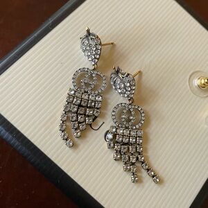 Gucci Strawberry Crystal Drop Earrings